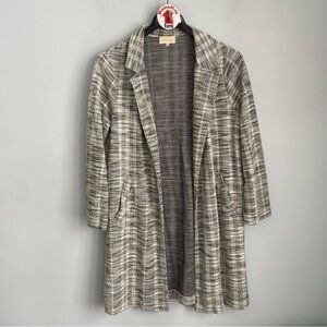 MELLODAY Open Front Long Knit Sweater Jacket Size M